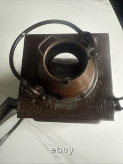 Antique British Railway Hand Lamp Welch Patent Lamp Mfg London