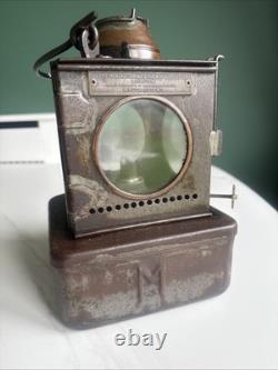 Antique British Railway Hand Lamp Welch Patent Lamp Mfg London