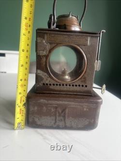Antique British Railway Hand Lamp Welch Patent Lamp Mfg London