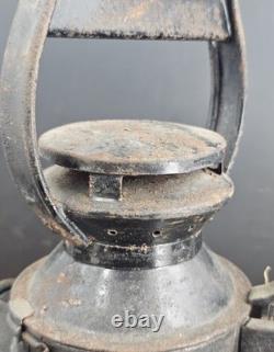 Antique British Railway Railroad Tri Color Track Inspector Lamp Lantern BR (M)