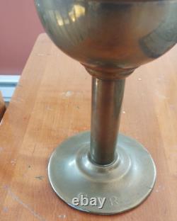 Antique C. 1920 Plume & Atwood Brass Canadian Pacific Railroad CPR lamp