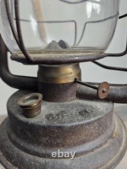 Antique C. T. HAM CLIPPER Tubular Oil Lantern / Lamp Dietz No. 0 Globe Read