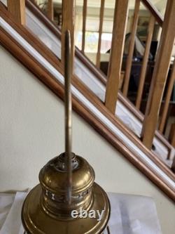 Antique C. T. HAM MFG CO. BRASS RAILROAD LANTERN WithGLOBE