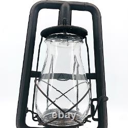 Antique C. T. HAM Rochester NY No 0 Clipper Railroad Lantern with Clear Globe 13