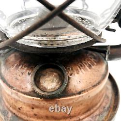 Antique C. T. HAM Rochester NY No 0 Clipper Railroad Lantern with Clear Globe 13