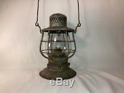 Antique C. T. Ham Bell Bottom Railroad Lantern 39 Railroad Pat. 1893