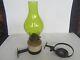 Antique Caboose Railroad Oil Lamp with Green Chimney