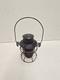Antique Chicago & Alton RR Railroad Lantern With Embossed Ruby Adlake Globe