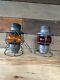 Antique Cnr / Cpr Railroad Lanterns Red Globe / Yellow Globe Adlake Kero