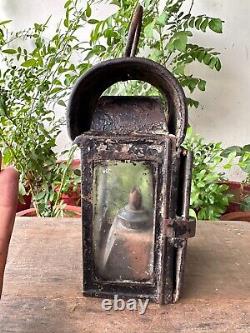 Antique Collectible Rare JRB Mark Railroad Transport Kerosene Lantern Iron Lamp