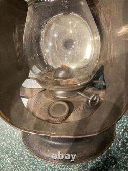 Antique DIETZ Ideal INSPECTOR LAMP Erie Railroad Lantern New York USA 12 Tall
