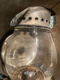 Antique DIETZ Ideal INSPECTOR LAMP Erie Railroad Lantern New York USA 12 Tall