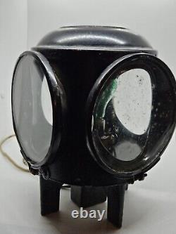 Antique DRESSEL Arlington 4 Way Train Switch Railroad Signal Lantern Lamp Light