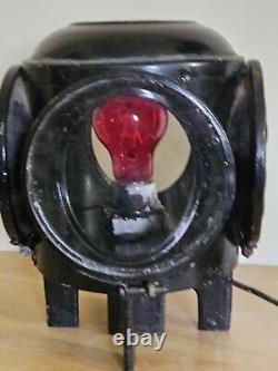 Antique DRESSEL Arlington 4 Way Train Switch Railroad Signal Lantern Lamp Light