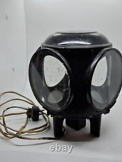 Antique DRESSEL Arlington 4 Way Train Switch Railroad Signal Lantern Lamp Light