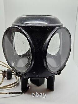 Antique DRESSEL Arlington 4 Way Train Switch Railroad Signal Lantern Lamp Light