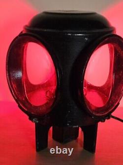 Antique DRESSEL Arlington 4 Way Train Switch Railroad Signal Lantern Lamp Light