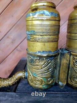 Antique Dayton Parlor Chandelier Railroad Lamp Parts