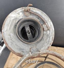 Antique Delaware & Hudson Railroad Dressel Lantern Cast Script Globe DHCo