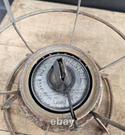 Antique Delaware & Hudson Railroad Dressel Lantern Cast Script Globe DHCo