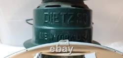 Antique Dietz 30 Beacon Light Railroad Inspection Lantern Lamp 17 Clear Globe
