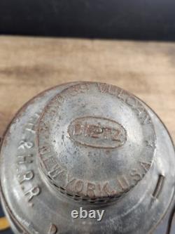 Antique Dietz 39 Vulcan NYNH&HRR Lantern Cast Globe Railroad Lamp