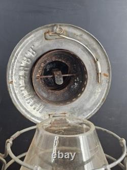 Antique Dietz 39 Vulcan NYNH&HRR Lantern Cast Globe Railroad Lamp