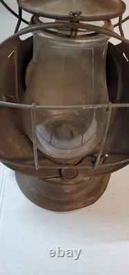 Antique Dietz ACME Inspector 16 Railroad Beacon Lamp Lantern New York USA Clear