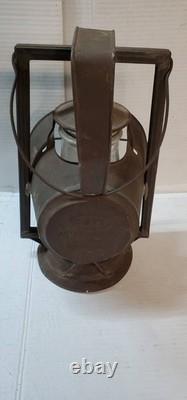 Antique Dietz ACME Inspector 16 Railroad Beacon Lamp Lantern New York USA Clear