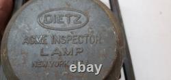 Antique Dietz ACME Inspector 16 Railroad Beacon Lamp Lantern New York USA Clear