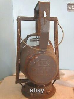 Antique Dietz ACME Inspector Lamp Railroad Lantern New York USA Fitall Globe