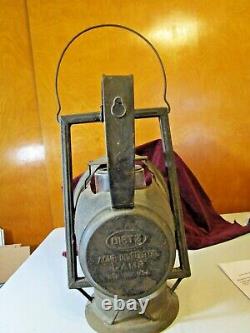 Antique Dietz ACME Inspector Lamp Railroad Lantern New York USA Fitall Globe