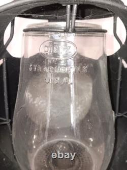 Antique Dietz Acme Inspector Lamp Syracuse NY Glass Globe Lantern Railroad