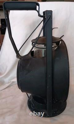 Antique Dietz Acme Inspector Lamp Syracuse NY Glass Globe Lantern Railroad