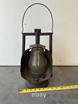 Antique Dietz Acme Inspectors Railroad Lamp Lantern ORGINAL GLASS Shade