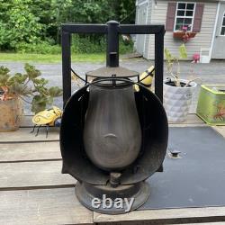 Antique Dietz Beacon Dash Lamp New York USA Railroad Automobile Reflector
