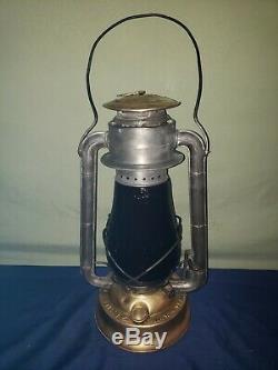 Antique Dietz Copper Fount No. 2 Blizzard Railroad/barn Kerosene Oil Lantern Lamp