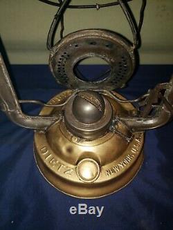 Antique Dietz Copper Fount No. 2 Blizzard Railroad/barn Kerosene Oil Lantern Lamp