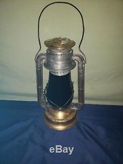 Antique Dietz Copper Fount No. 2 Blizzard Railroad/barn Kerosene Oil Lantern Lamp