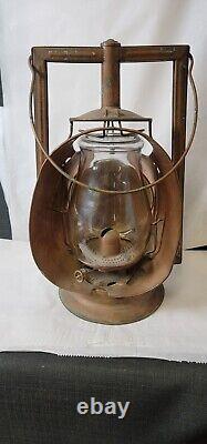 Antique Dietz Inspector Lamp Copper Railroad Latern