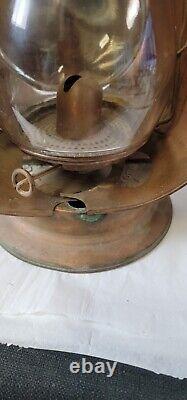 Antique Dietz Inspector Lamp Copper Railroad Latern