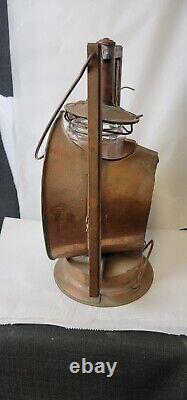 Antique Dietz Inspector Lamp Copper Railroad Latern