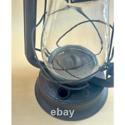 Antique Dietz Monarch Railroad Oil Lantern Pair Tubular Kerosene Lamps
