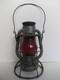 Antique Dietz New York Central Line Ruby Embossed Shade Railroad Lantern