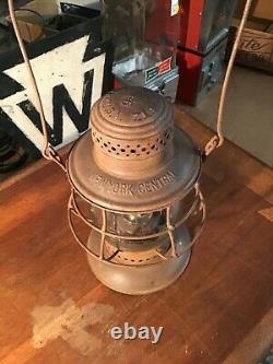 Antique Dietz No. 6 Bellbottom New York Central Railroad Lantern Original