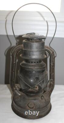 Antique Dietz Ny USA No 2 D-lite Railroad Kerosene Lantern Lamp Loc-nor Reco USA