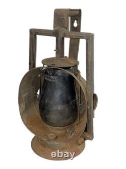 Antique Dietz Protector Trackwalker Pennsylvania PRR Railroad Lantern with Loc-Nob