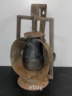 Antique Dietz Protector Trackwalker Pennsylvania PRR Railroad Lantern with Loc-Nob