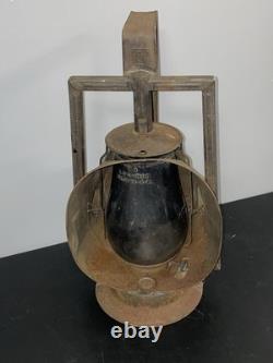 Antique Dietz Protector Trackwalker Pennsylvania PRR Railroad Lantern with Loc-Nob