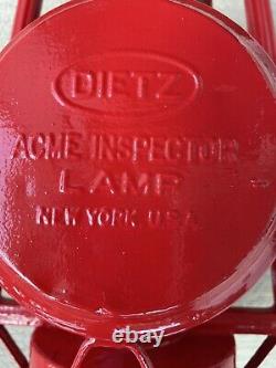 Antique Dietz Railroad Acme Inspector Lamp Restored Working Condition/ Display